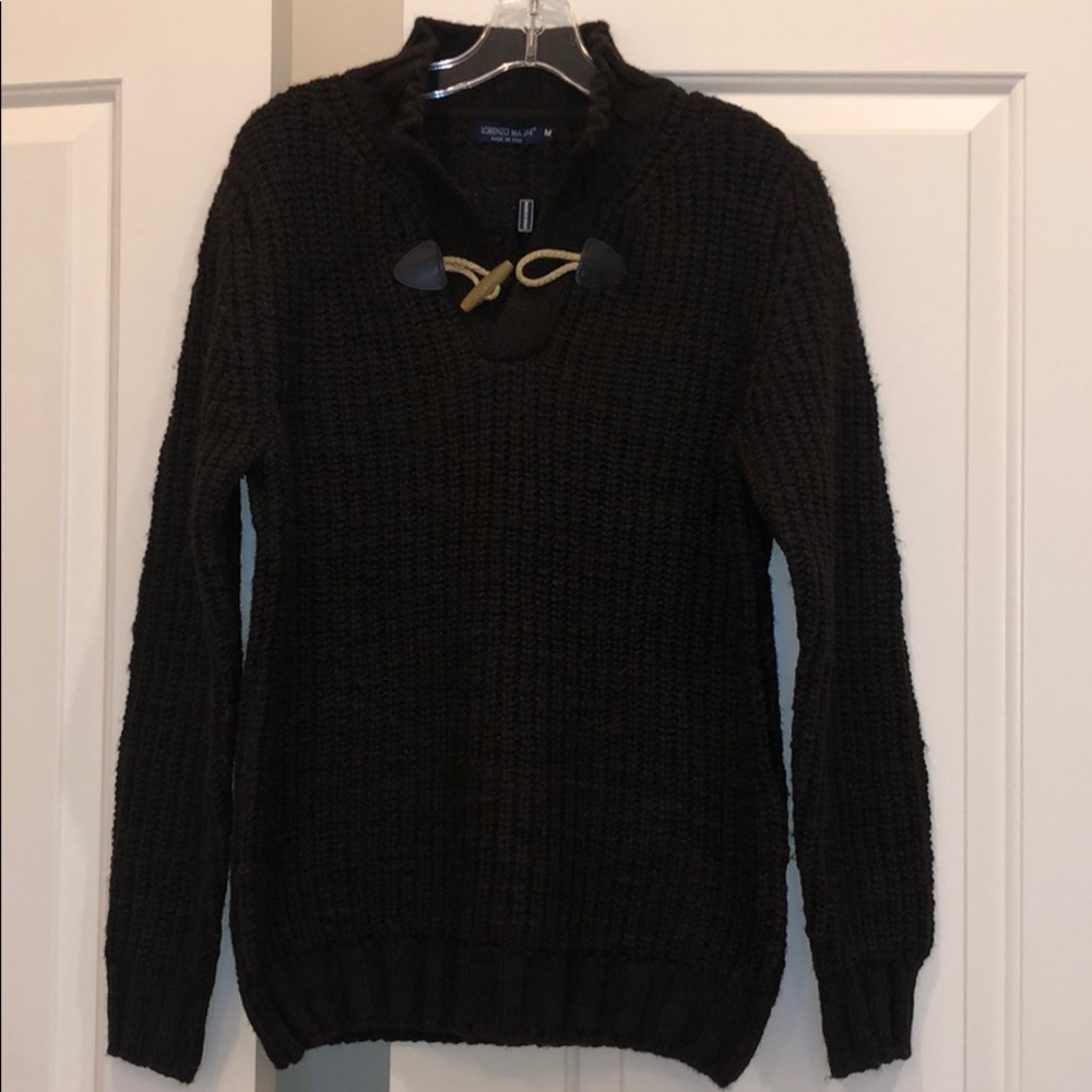 High-End Wool Blend Cable Knit Sweater